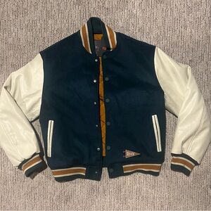 Levi's Green and Cream Varsity Jacket